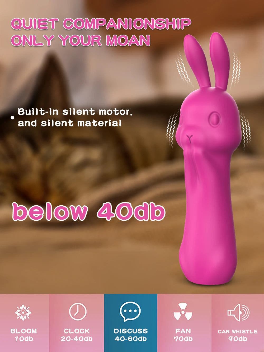 Rabbit Vibrator Massage Women's Masturbation Device